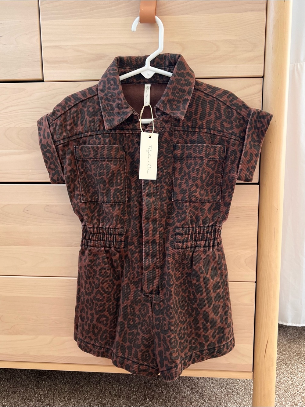 Rylee and cru leopard romper